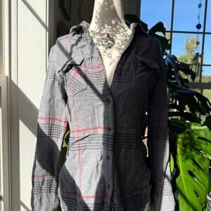 Double Brushed Cotton Grey and Red Flannel Field & Stream Small